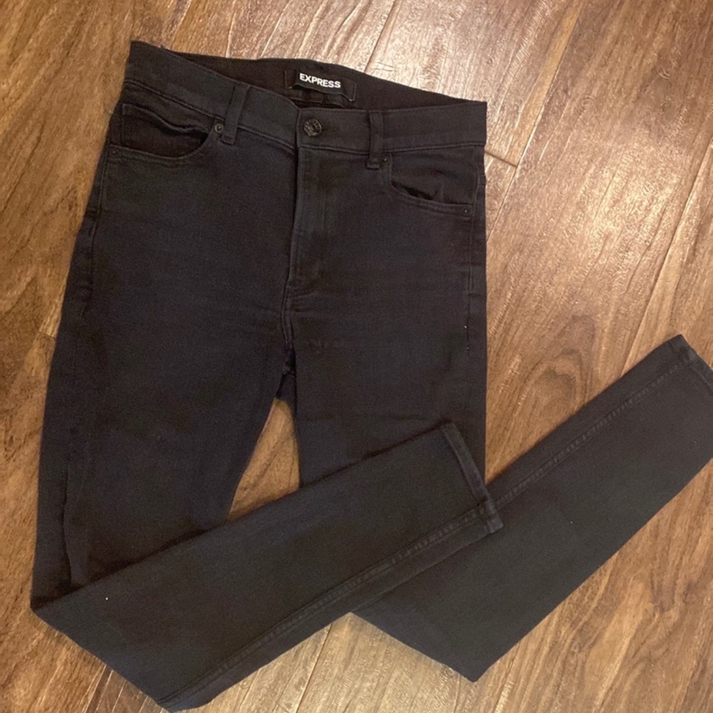 Express Hi Rise black jeggings